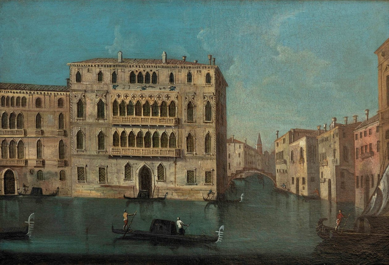Francesco Tironi Grand Canal a palác Foscari od Francesco Tironi
