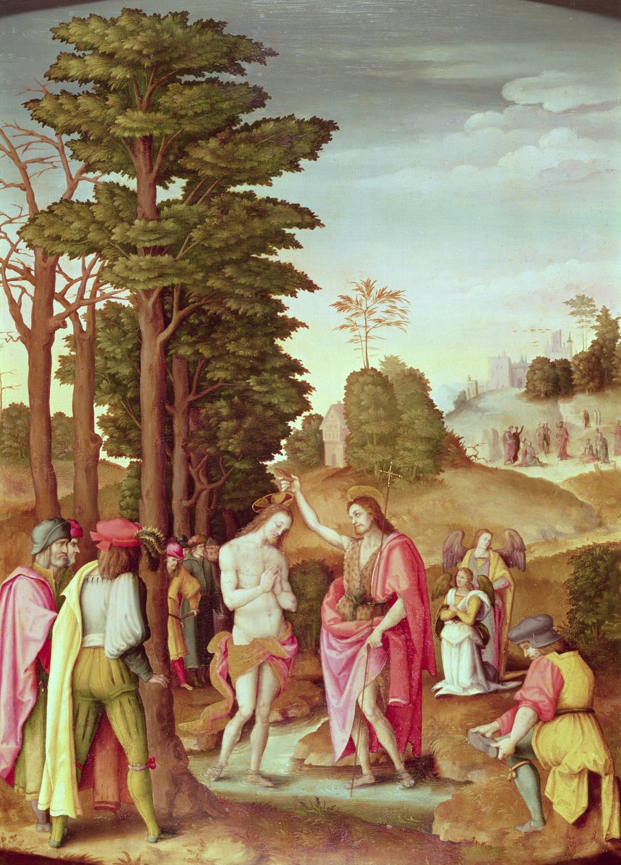 Křest Kristův od Francesco Ubertini, Il Bacchiacca