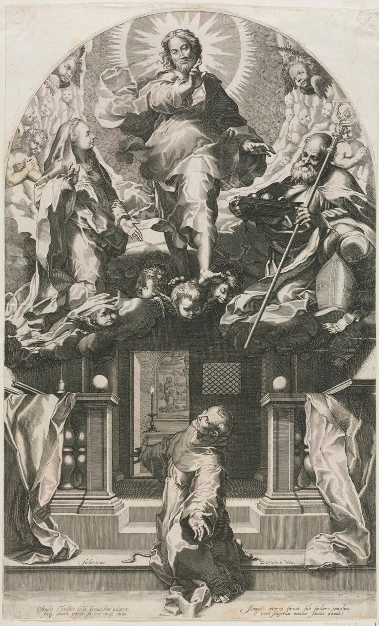 Extáze svatého Františka. od Francesco Villamena