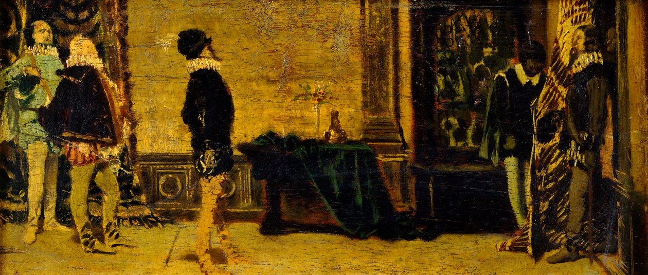 Před duelem (malování) od Francesco Vinea