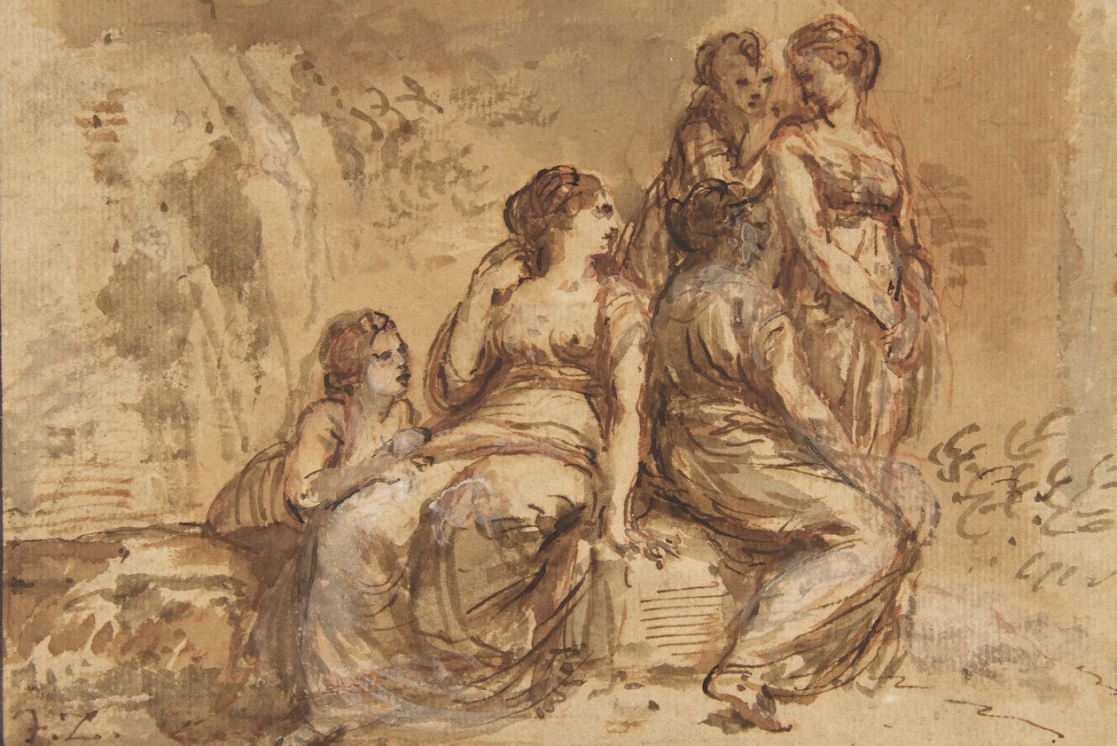 Pět mladých žen v krajině, 1702-88. od Francesco Zuccarelli