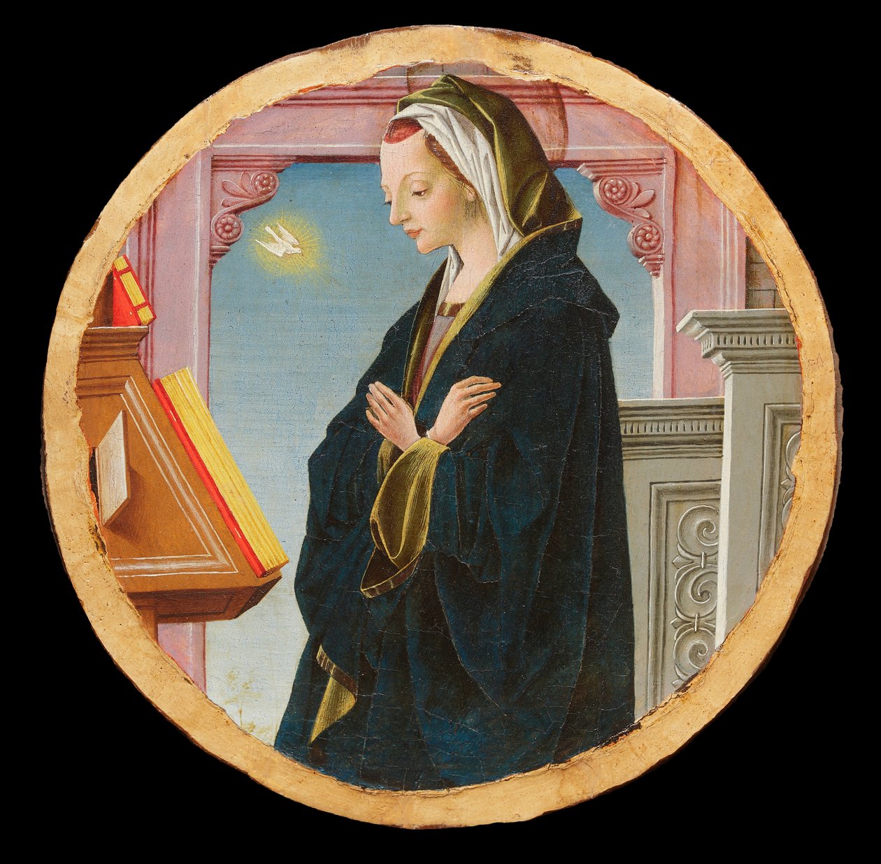 Griffoni Polyptych: Virgin Annunciate, ca 1472-1473. od Francesco del Cossa