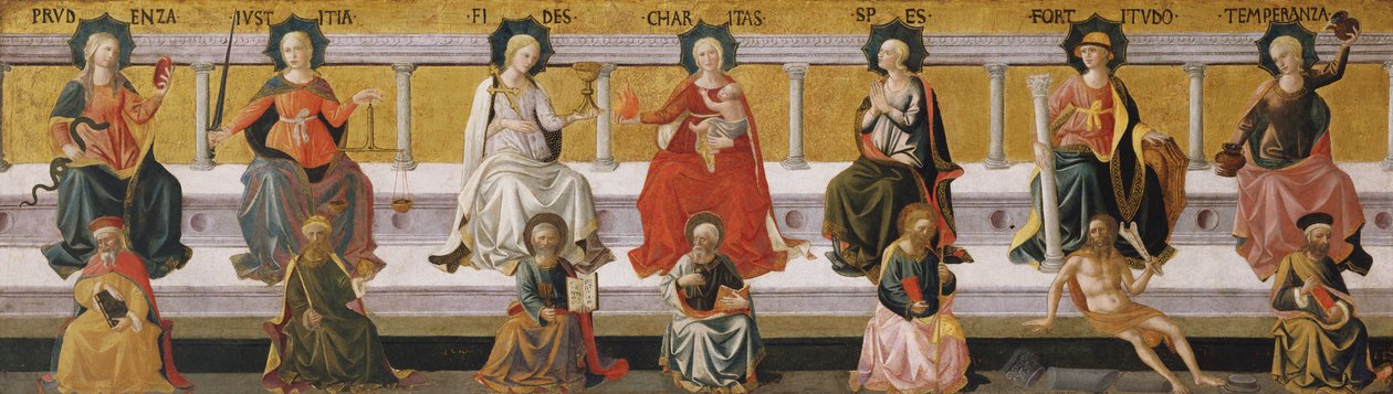 Sedm ctností, c. 1450 od Francesco di Stefano Pesellino