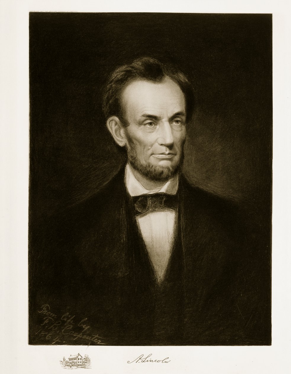 Abraham Lincoln, 16. prezident Spojených států amerických, 1864, pub. 1901 (hlubotisk) od Francis Bicknell Carpenter