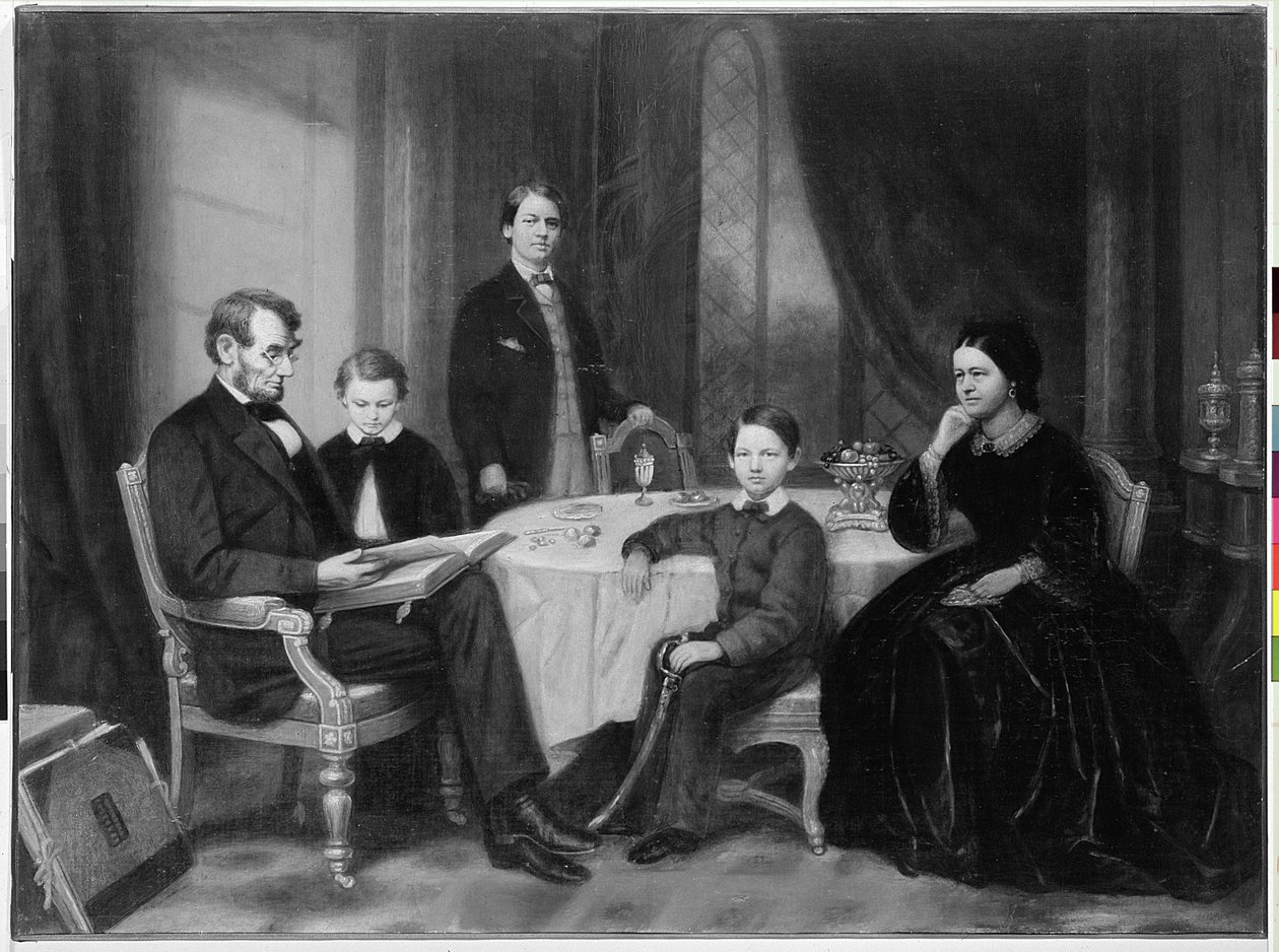 Rodina Lincolnů, kolem roku 1865 od Francis Bicknell Carpenter