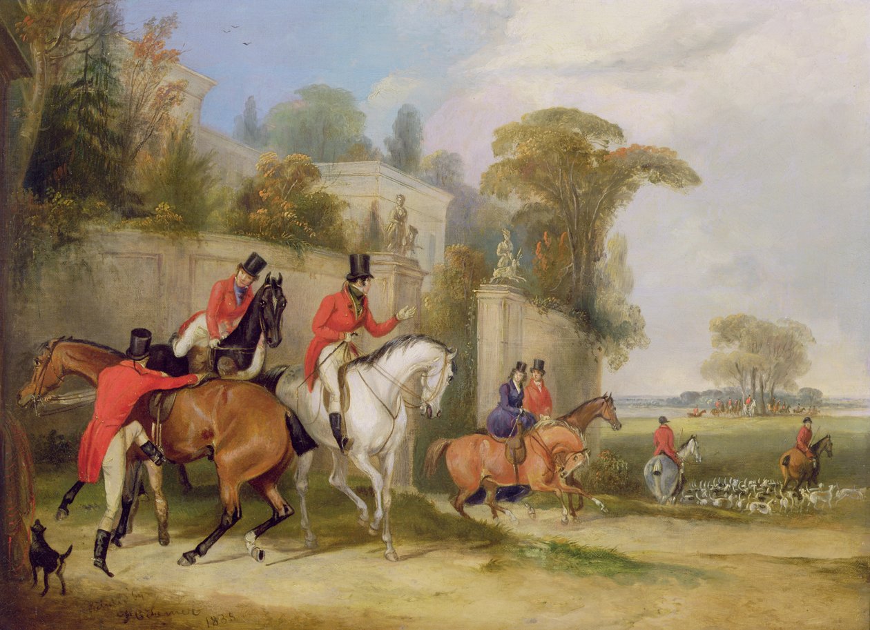 Bakalářský sál, Setkání, 1835 od Francis Calcraft Turner