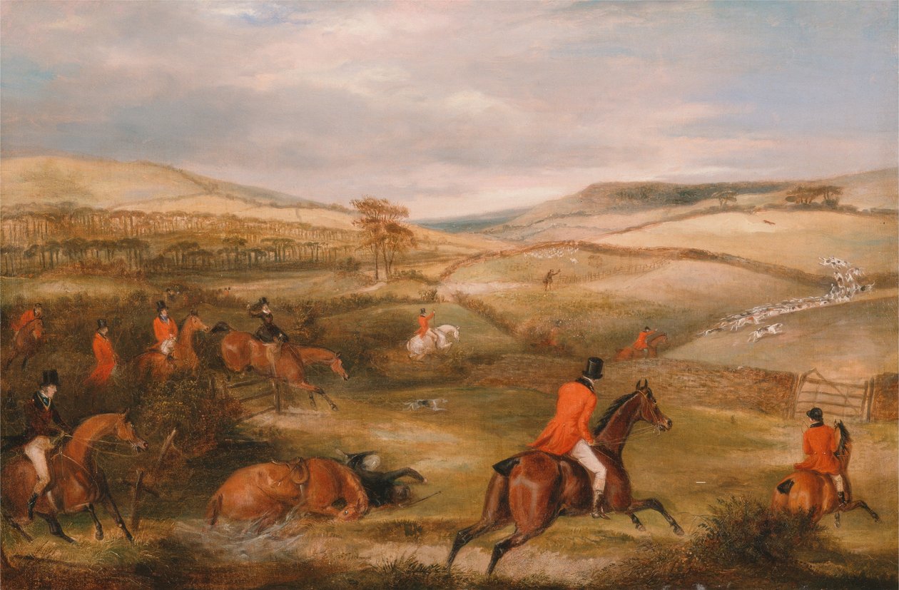 The Berkeley Hunt, 1842- The Chase od Francis Calcraft Turner
