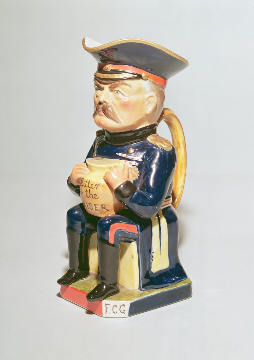 Toby džbán Lord Kitchener, vytvořený Wilkinsonem, 1915 (keramika) od Francis Carruthers Gould