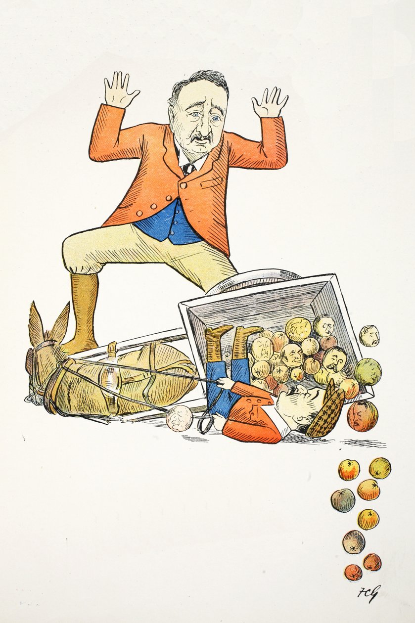 The Diamond Mine R, ilustrace z The Struwwelpeter Alphabet, verš od Harolda Begbieho (1871–1929) od Francis Carruthers Gould