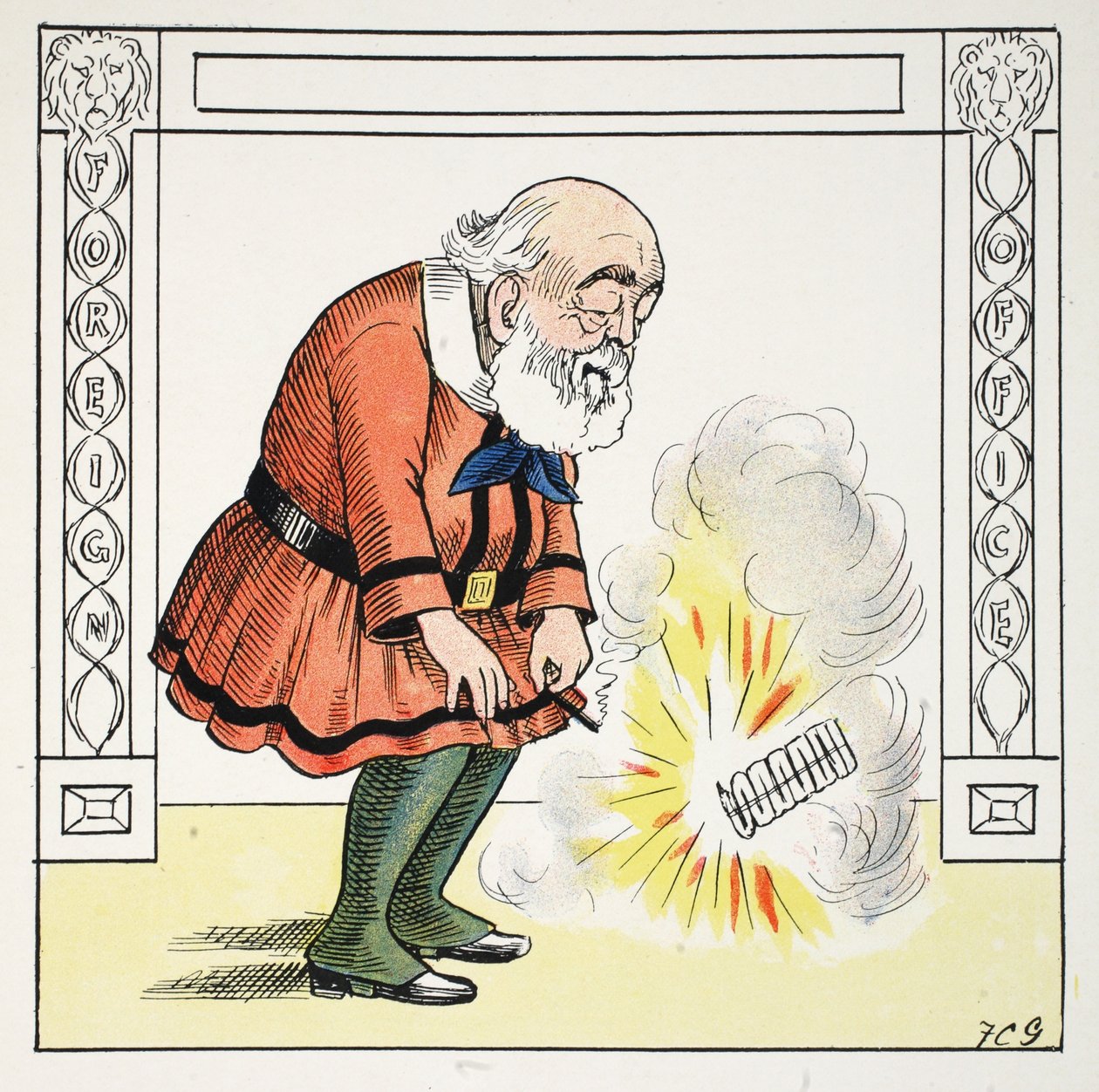 The Mark S, ilustrace z The Struwwelpeter Alphabet, verš od Harolda Begbieho (1871-1929) od Francis Carruthers Gould