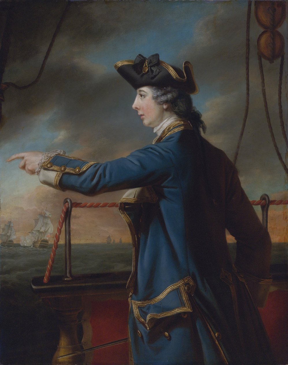 Edward Knowles (1742-1762), kapitán HMS Peregrine od Francis Cotes