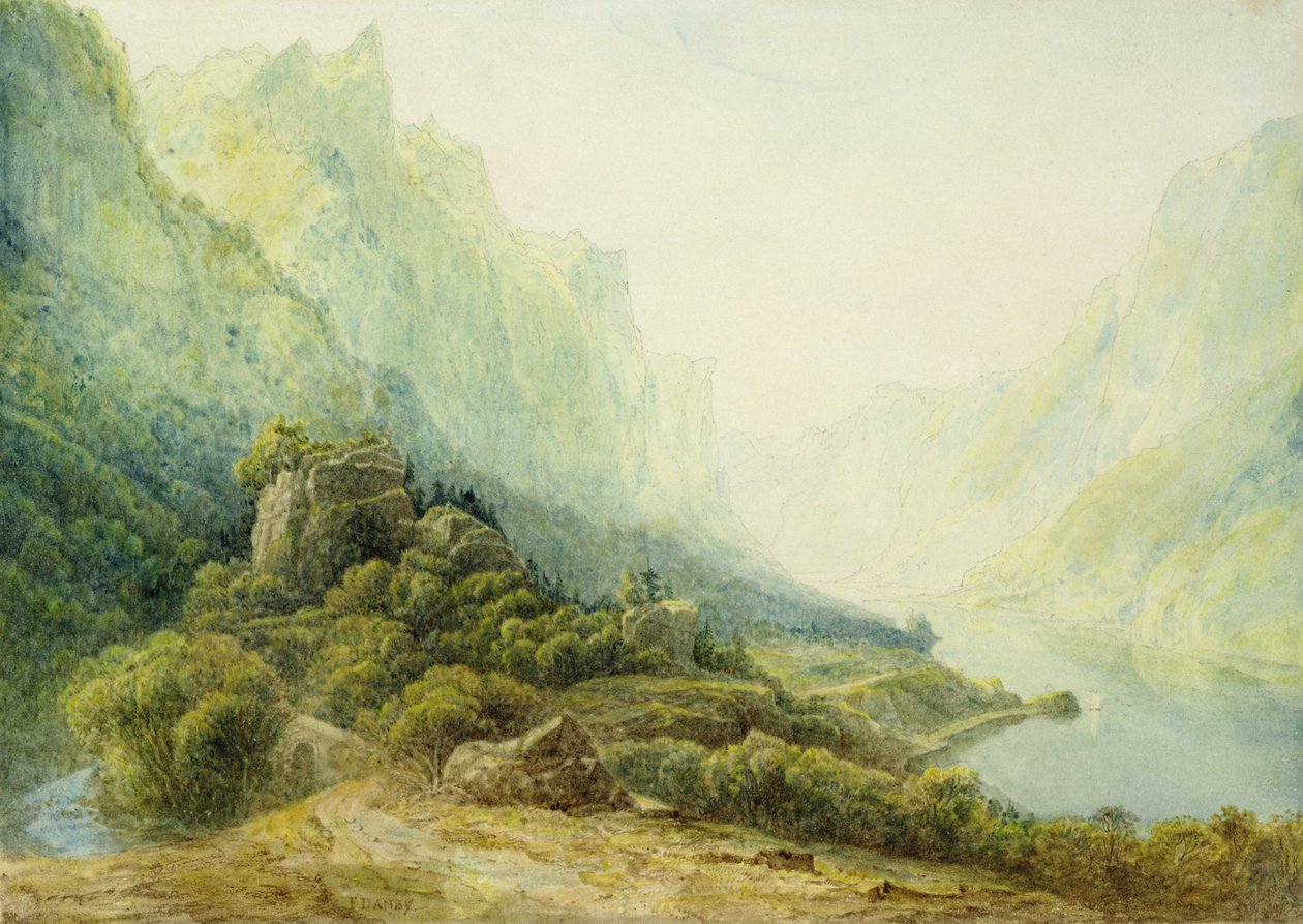 Norský fjord od Francis Danby