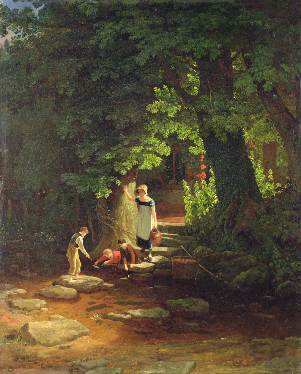Děti u potoka, kolem roku 1822 od Francis Danby