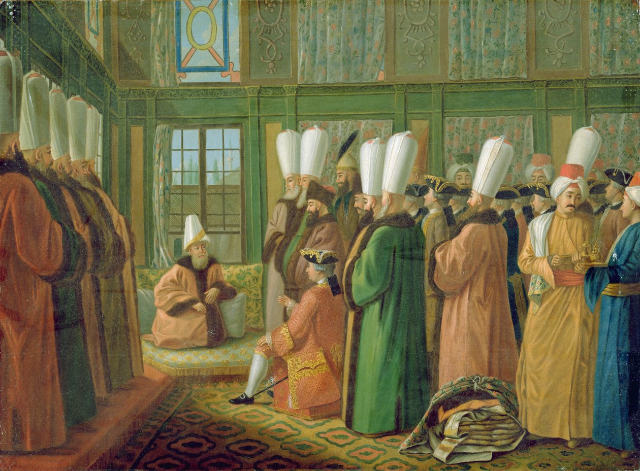 Velký vezír dává audienci anglickému velvyslanci od Francis Smith