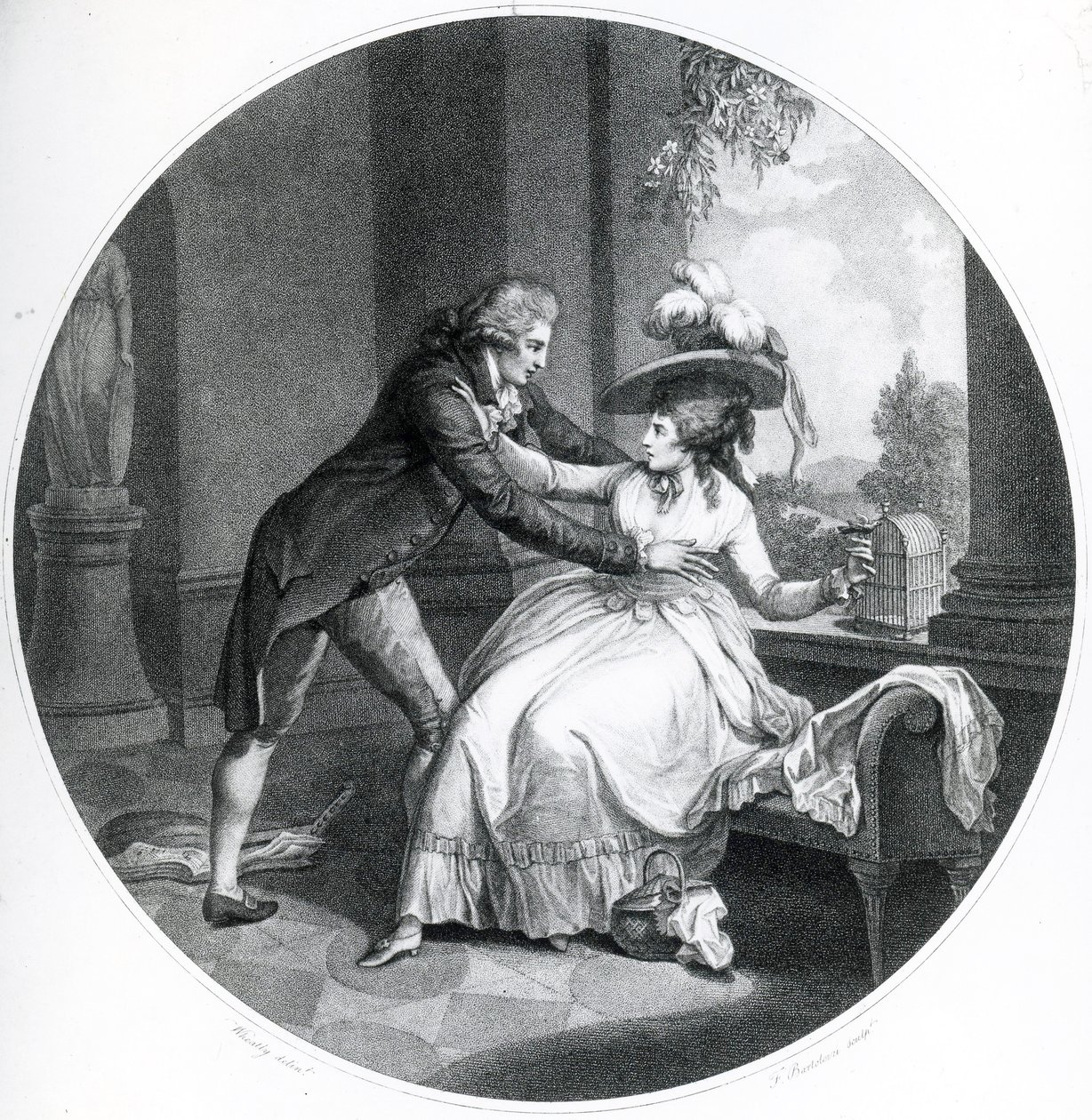 The Gold Finch, 1789 od Francis Wheatley