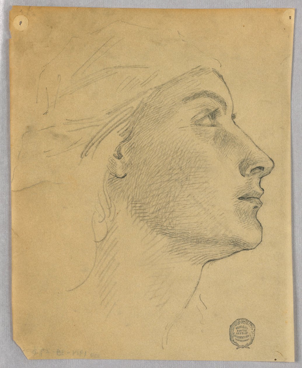 Hlava ženy od Francis Augustus Lathrop