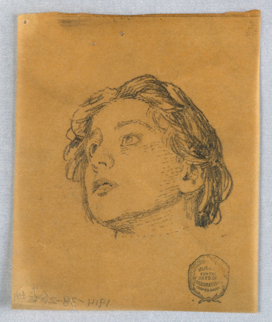 Náčrt ženské hlavy od Francis Augustus Lathrop