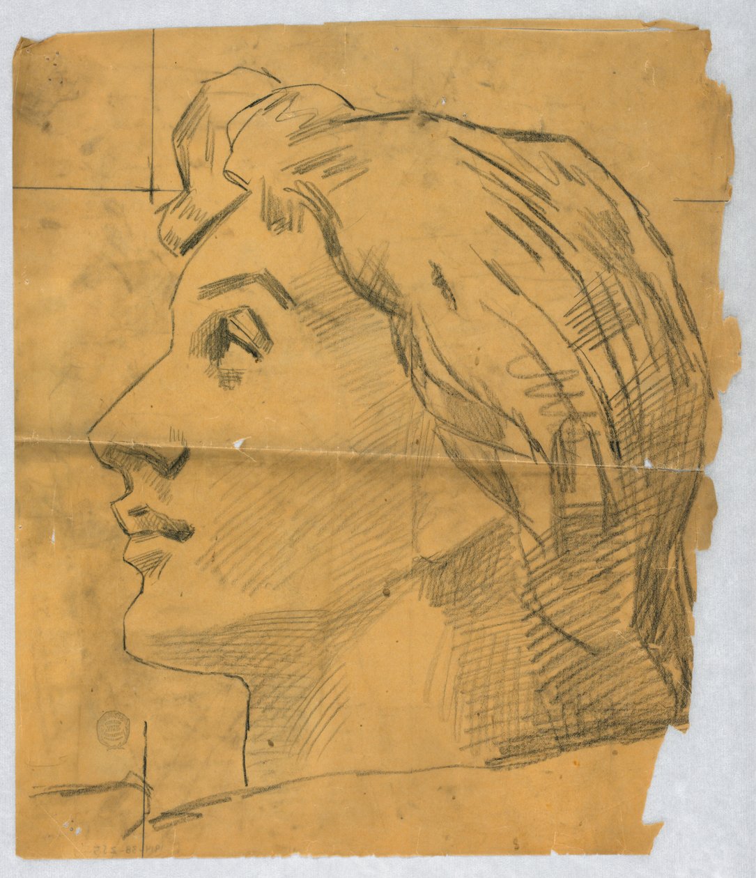 Náčrt ženské hlavy od Francis Augustus Lathrop