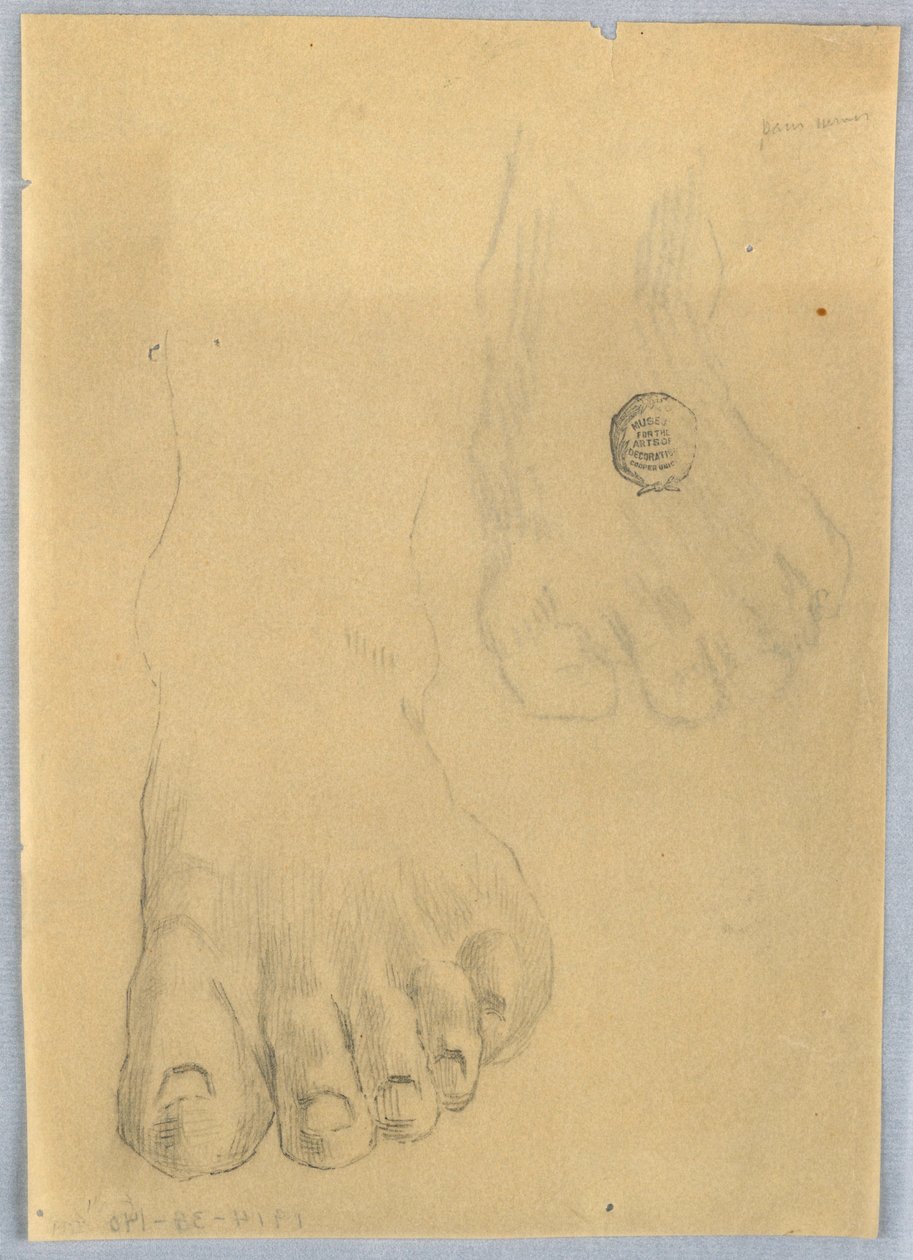 Studie levé nohy od Francis Augustus Lathrop