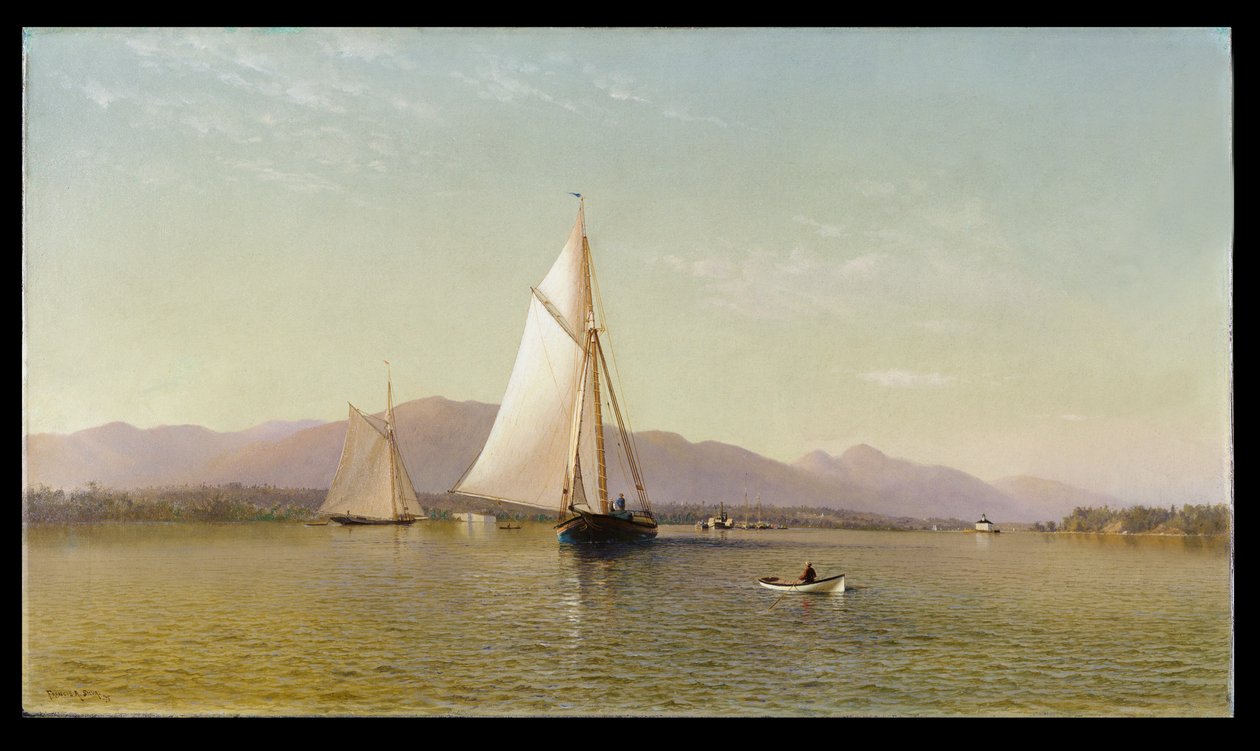 Hudson v Tappan Zee, 1876 od Francis Augustus Silva