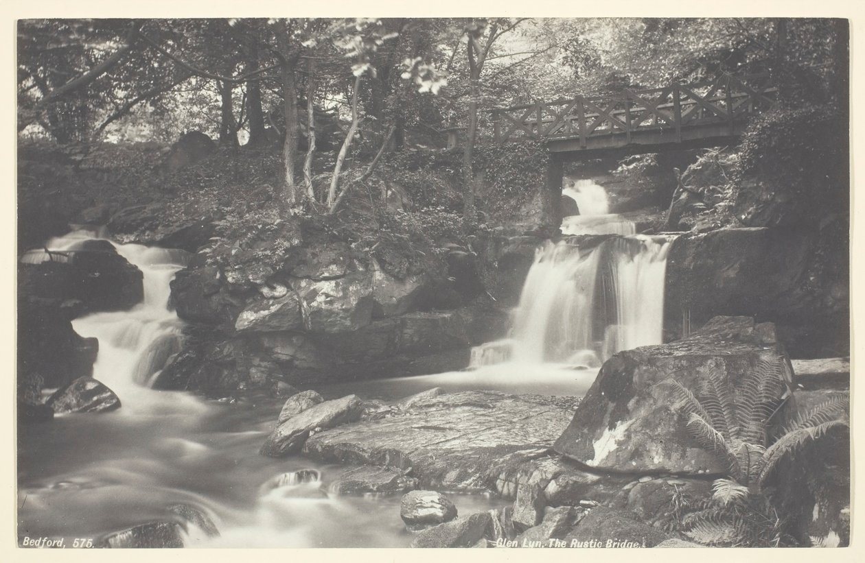 Glen Lyn, Rustikální most, 186094. od Francis Bedford