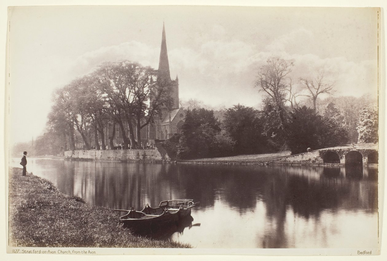 Stratford-on-Avon, církev z Avonu od Francis Bedford