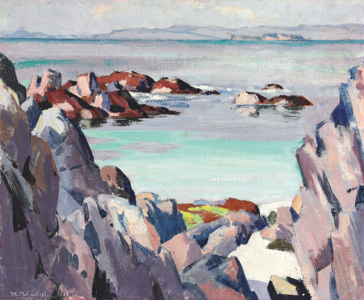 Staffa a Rhum z Iony od Francis Campbell Boileau Cadell