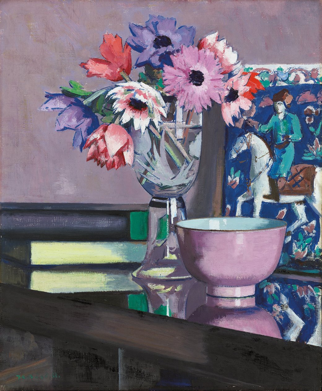 Zátiší s Sasankami od Francis Campbell Boileau Cadell
