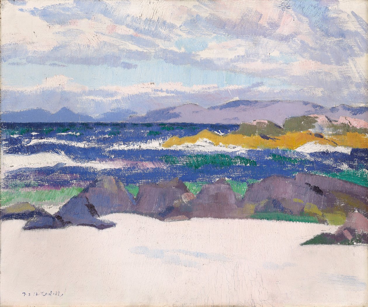 Pobřeží, Iona od Francis Campbell Boileau Cadell