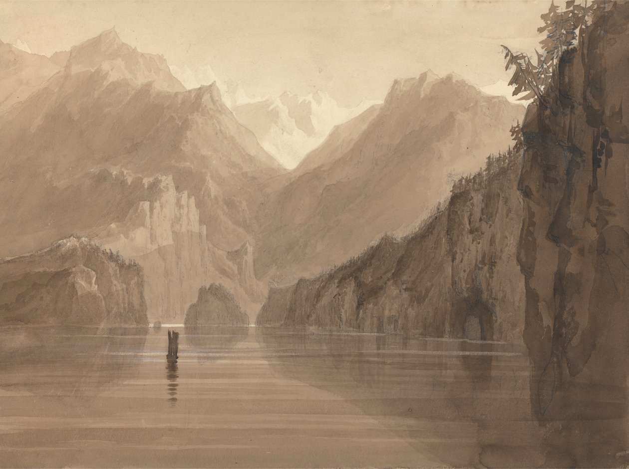 Jezero v Norsku od Francis Danby