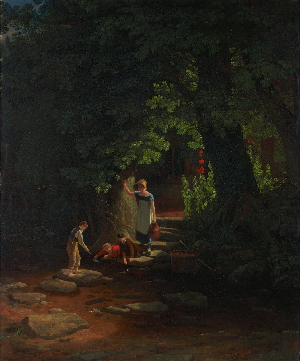 Děti u potoka od Francis Danby