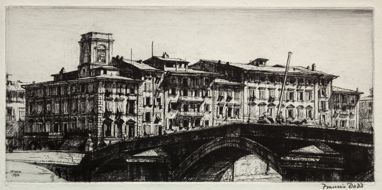 Ponte di Mezzo, Pisa od Francis Dodd