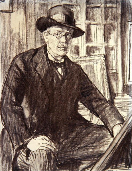 Autoportrét (uhl na papíře) od Francis Dodd