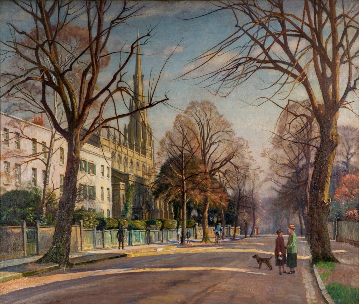 Jaro na Předměstí od Francis Dodd