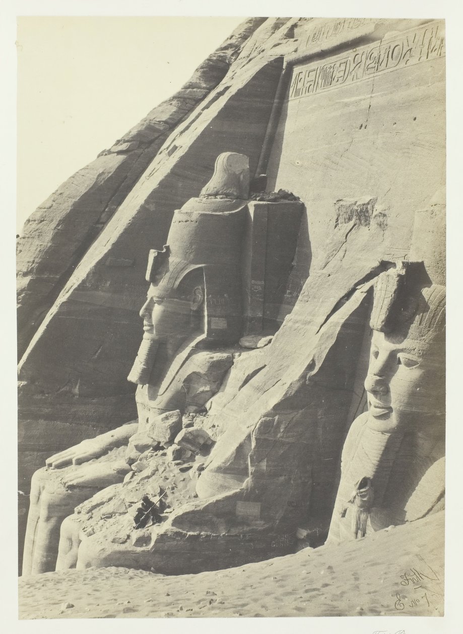 Abou Simbel, Núbie, 1857. od Francis Frith