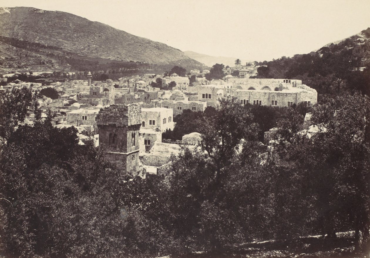 Nablous, The Ancient Shechem, 1857. od Francis Frith
