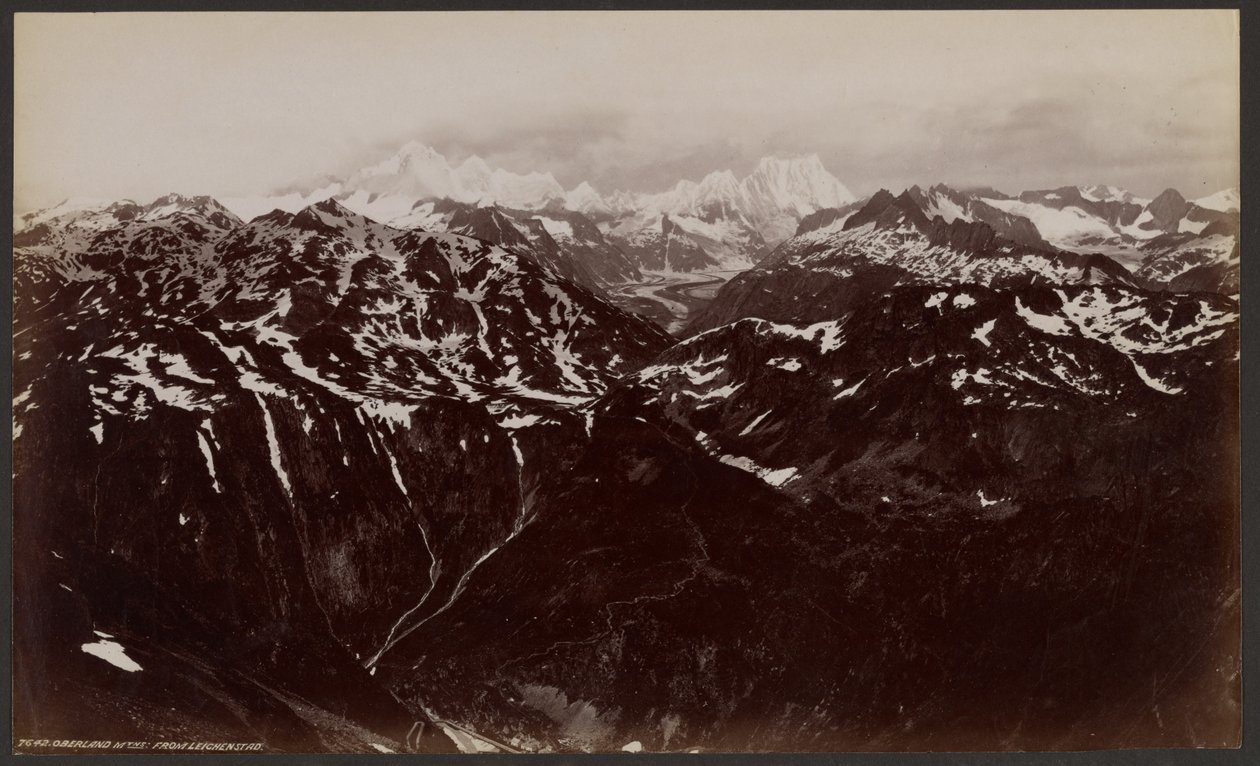 Pohoří Oberland z Leichenstadu od Francis Frith