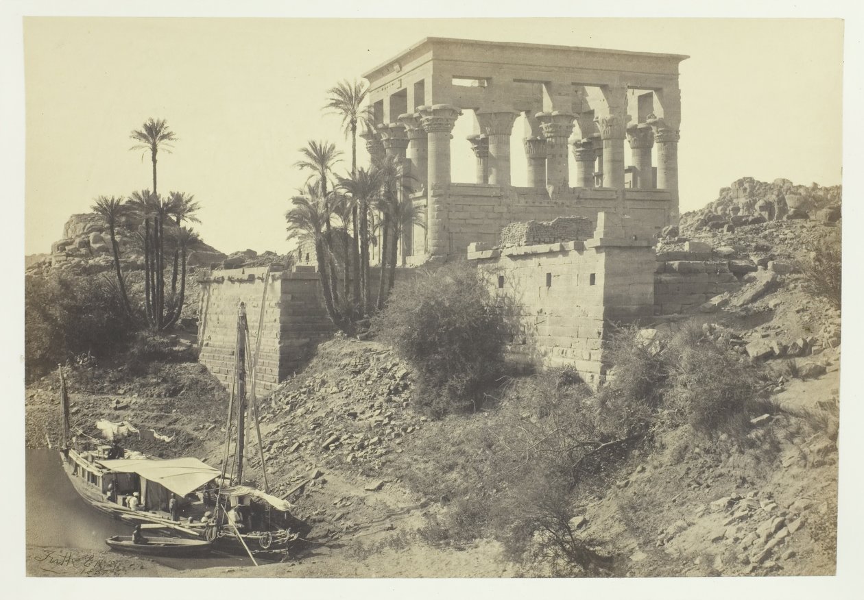 Pharoahs Bed, Island of Philæ, 1857. od Francis Frith
