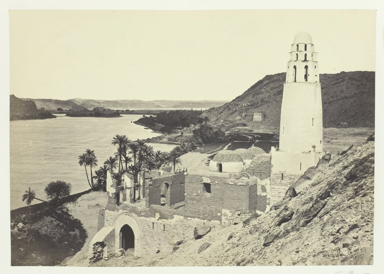 Zničená mešita poblíž Philæ, 1857. od Francis Frith