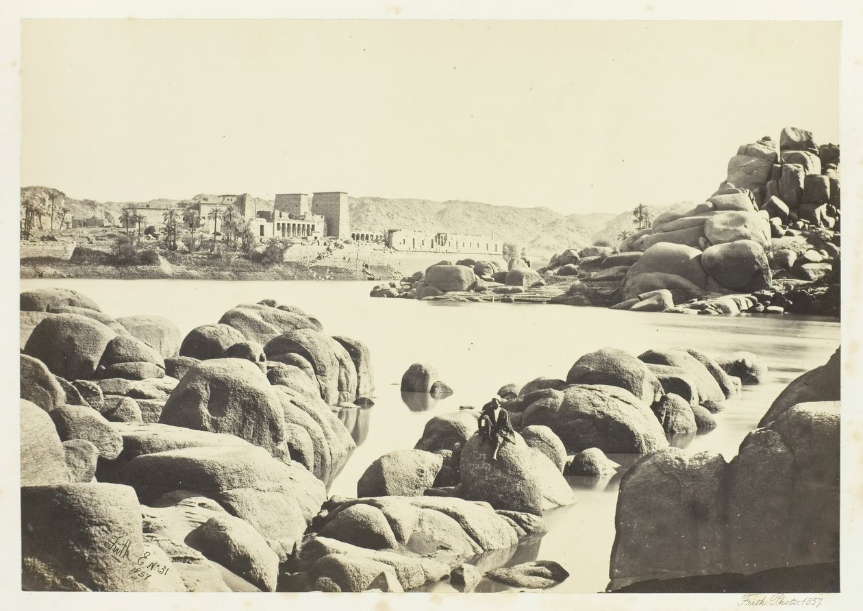 The Approach to Philæ, 1857. od Francis Frith