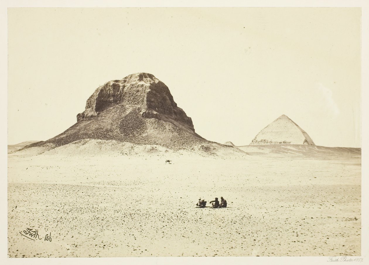 Pyramidy Dahshoor, 1857. od Francis Frith