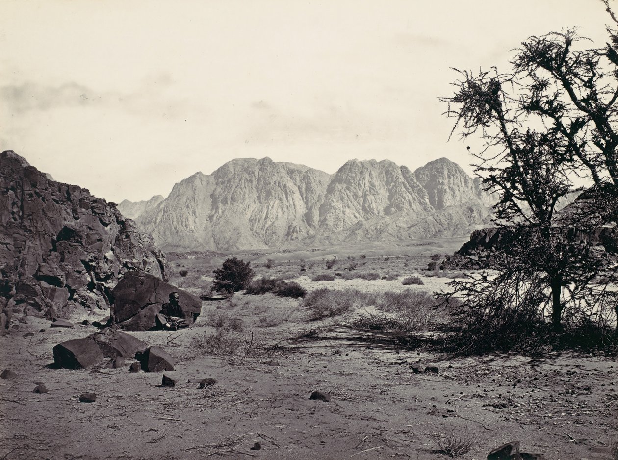 Psané údolí, Sinaj, ca. 1857. od Francis Frith