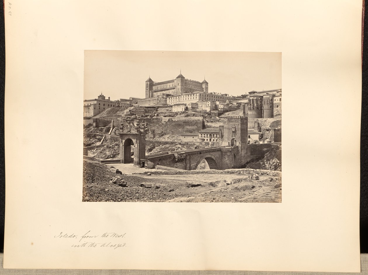 Toledo od západu, s Alcazarem od Francis Frith