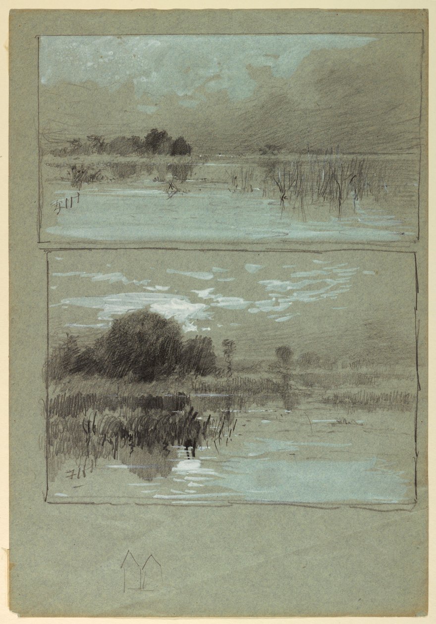 Studie jezera od Francis Hopkinson Smith