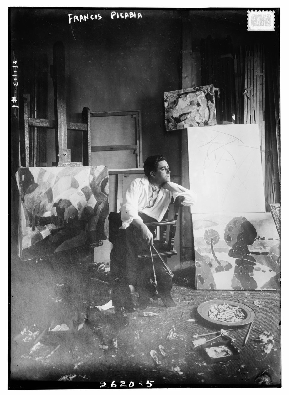 Francis Picabia, asi 1910-15 (čb fotografie) od Francis Picabia