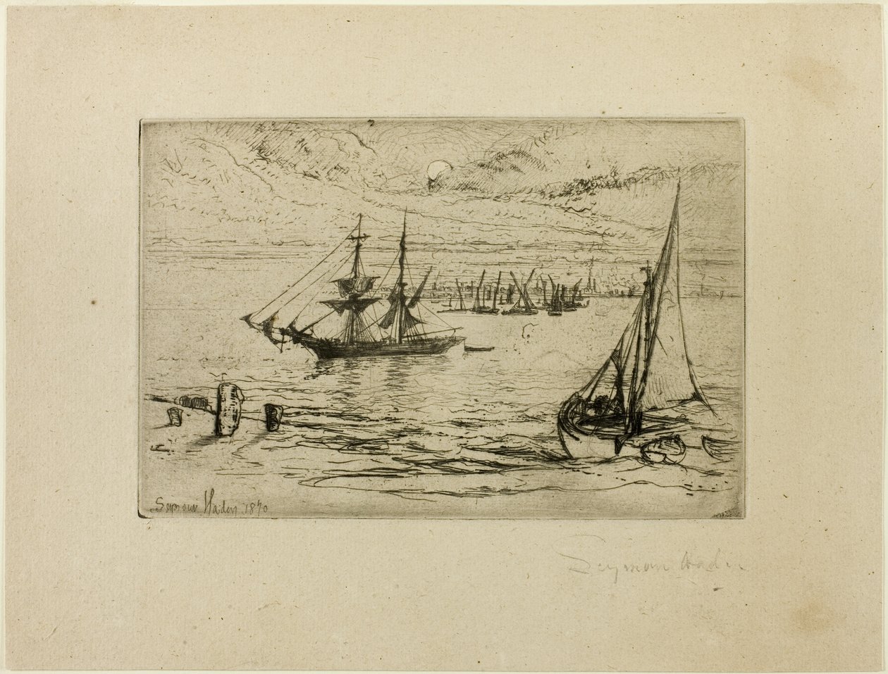 Brig v Anchor od Francis Seymour Haden