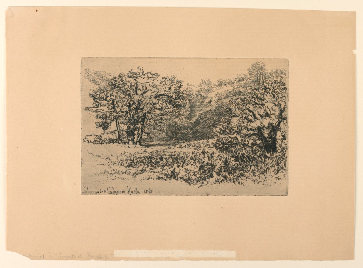 Devon na břehu řeky od Francis Seymour Haden