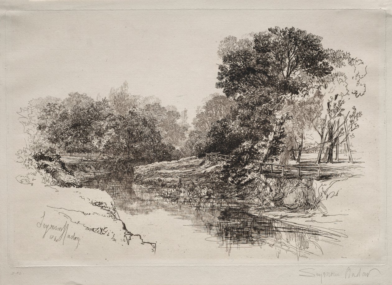 Řeka v Irsku, 1864. od Francis Seymour Haden