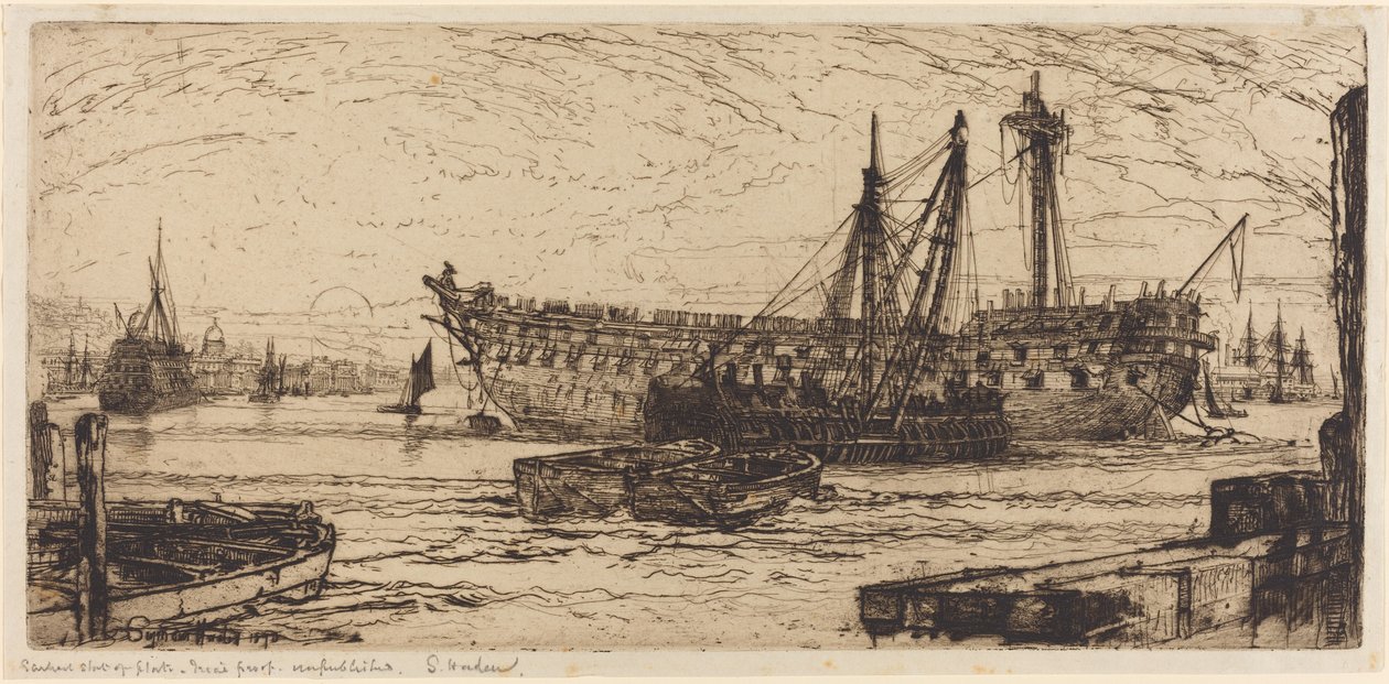 Rozbití Agamemnona od Francis Seymour Haden