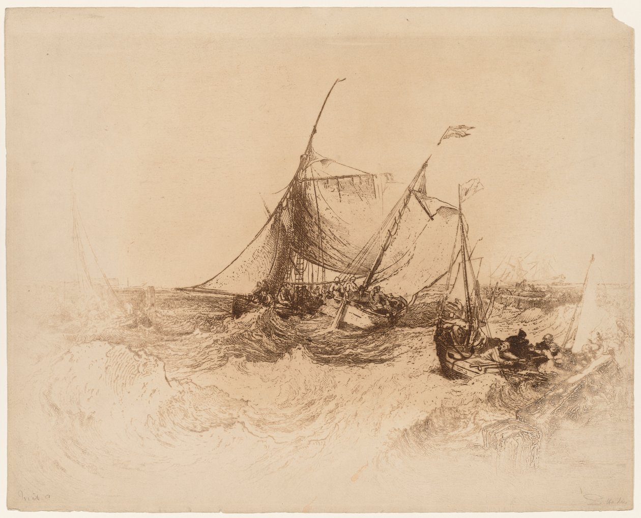 Molo v Calais od Francis Seymour Haden